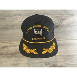 Vtg CAT Snapback Hat Large Engine Center Lafayette Louisville MFG Scrambled Eggs